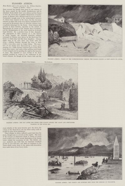 浸水したアテネ 作： Henry Charles Seppings Wright